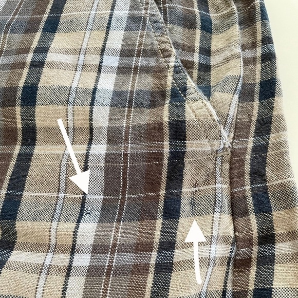 Club Room Tan Plaid Cargo Men’s shorts size 32W - Picture 7 of 15